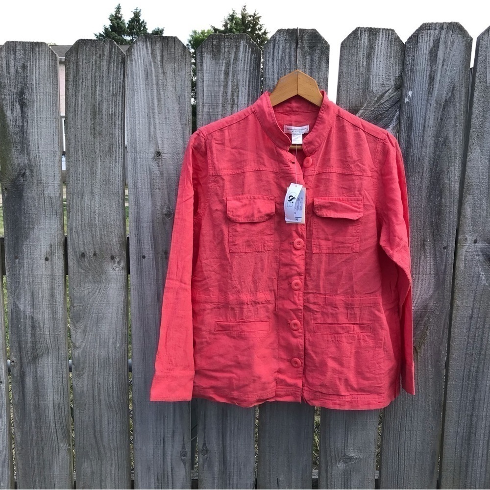 NWT Christopher & Banks linen Blend Jacket